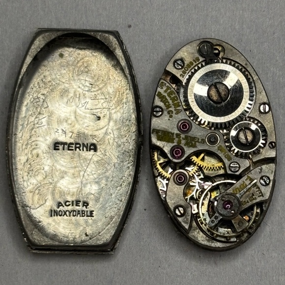 Eterna 15-Jewels Watch FOR PARTS #4982 - Picture 3 of 3